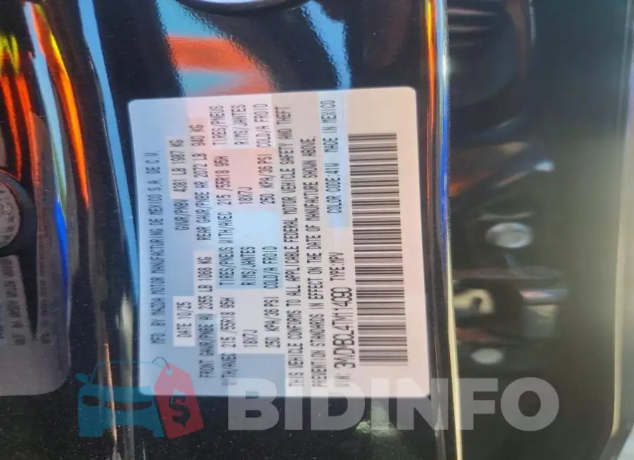 3MVDMBCL4TM114090 Photo# 13