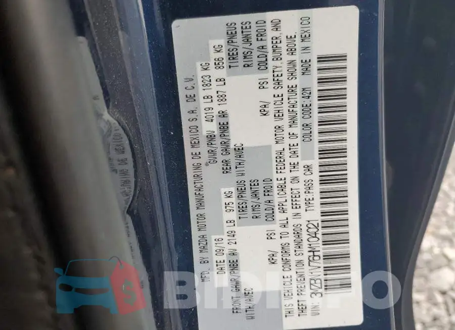 3MZBN1V76HM104021 Photo# 13