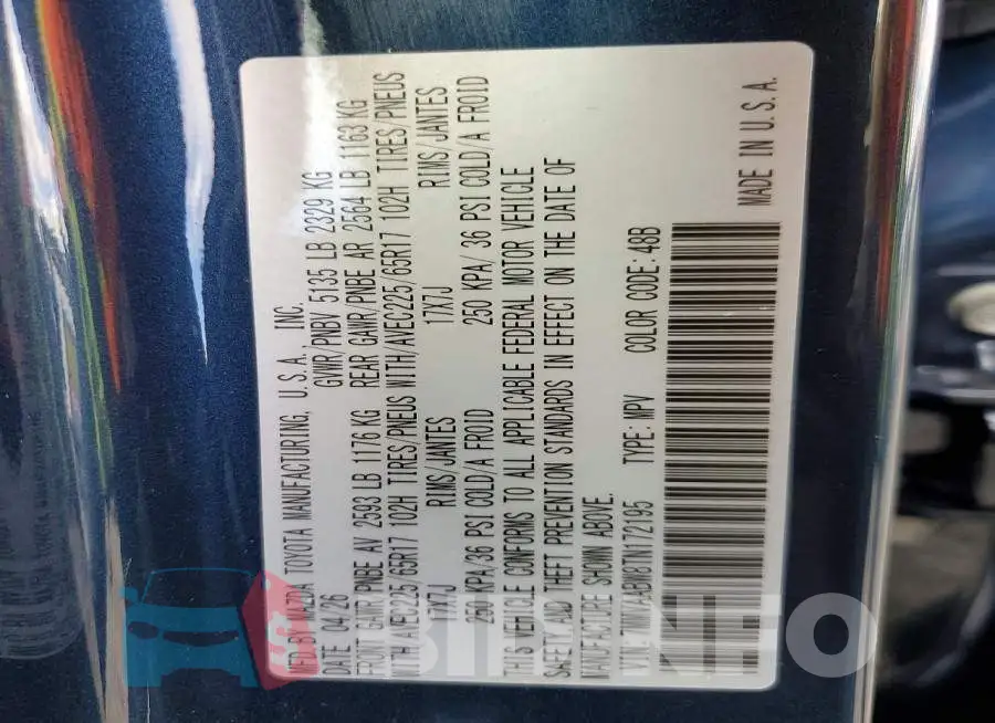 7MMVAABW8TN172195 Photo# 14