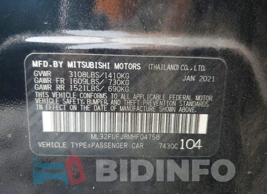 ML32FUFJ8MHF04758 Photo# 12
