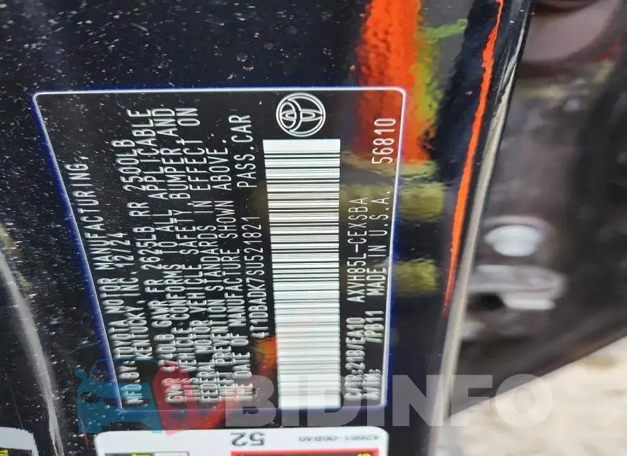 4T1DBADK7SU521821 Photo# 12