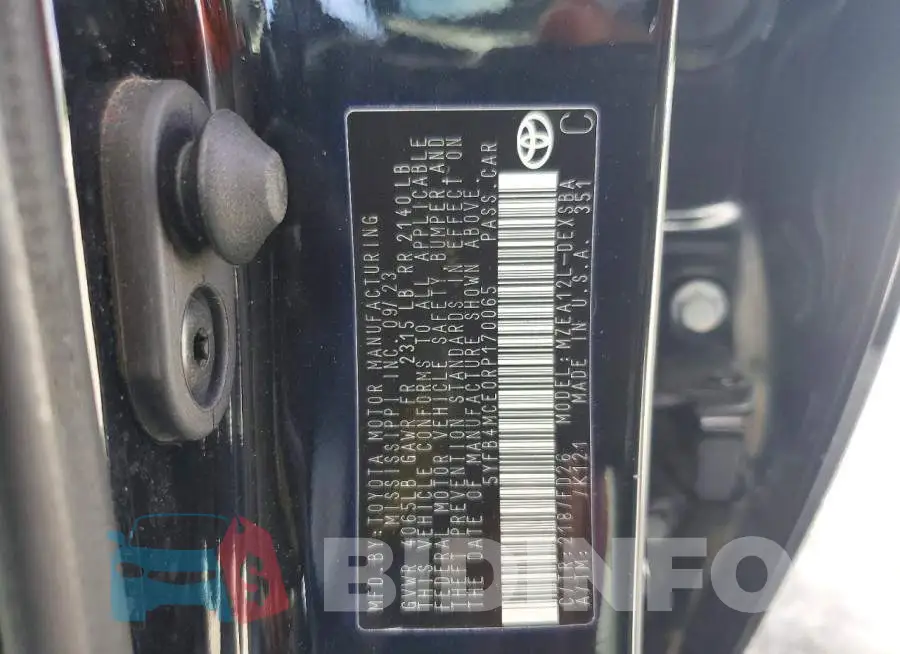 5YFB4MCE0RP170065 Photo# 12