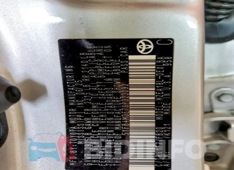 5YFB4MDE7SP323092 Photo# 13