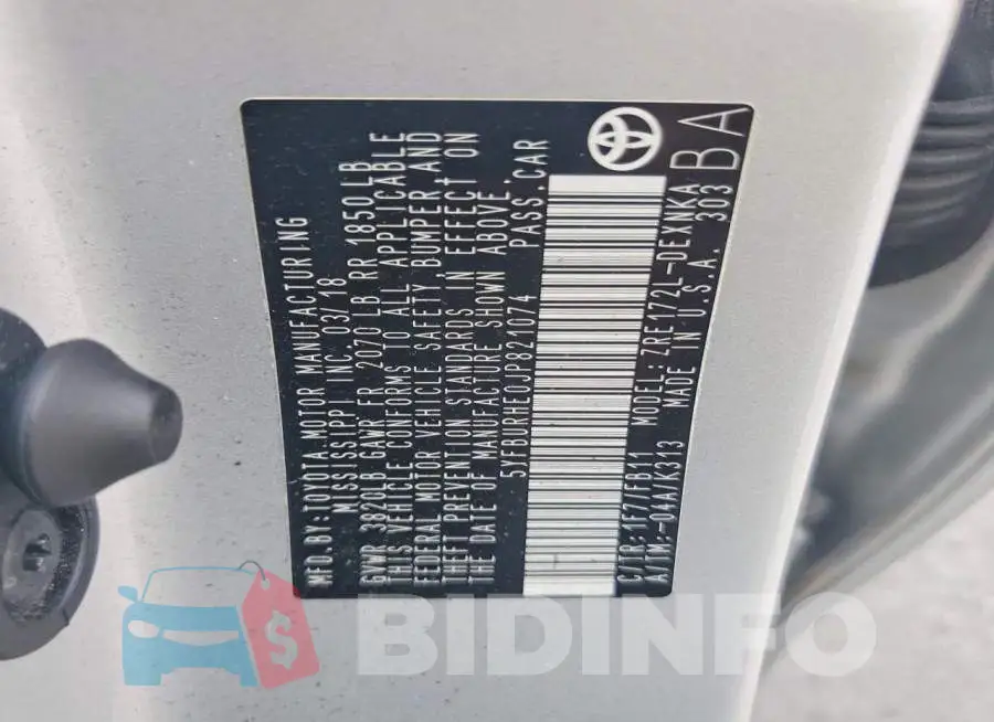 5YFBURHE0JP821074 Photo# 13