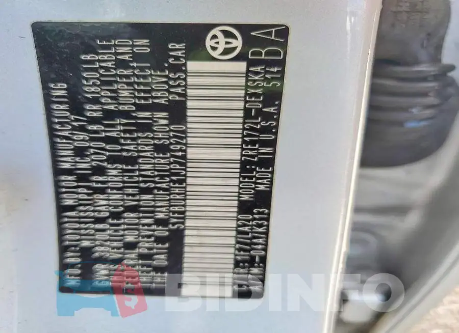 5YFBURHE1JP749270 Photo# 13