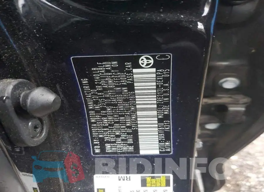 5YFEPMAE7MP201876 Photo# 12