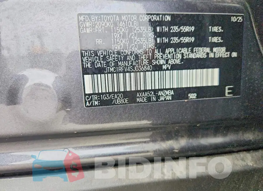 JTMC1RFV4SJ036840 Photo# 13