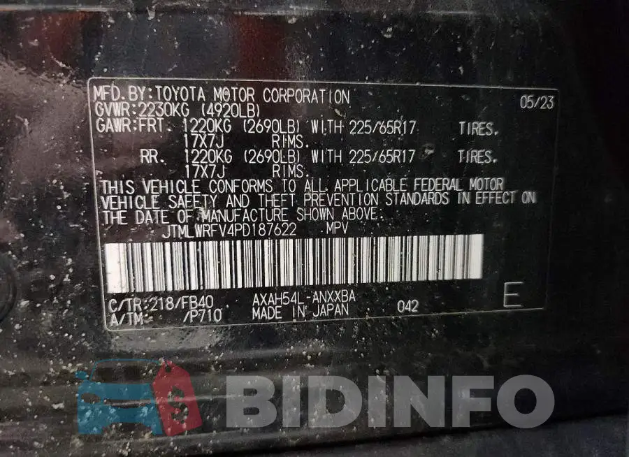 JTMLWRFV4PD187622 Photo# 13