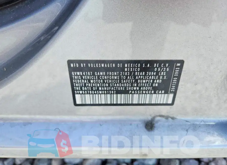 3VW5X7BU4SM091362 Photo# 12