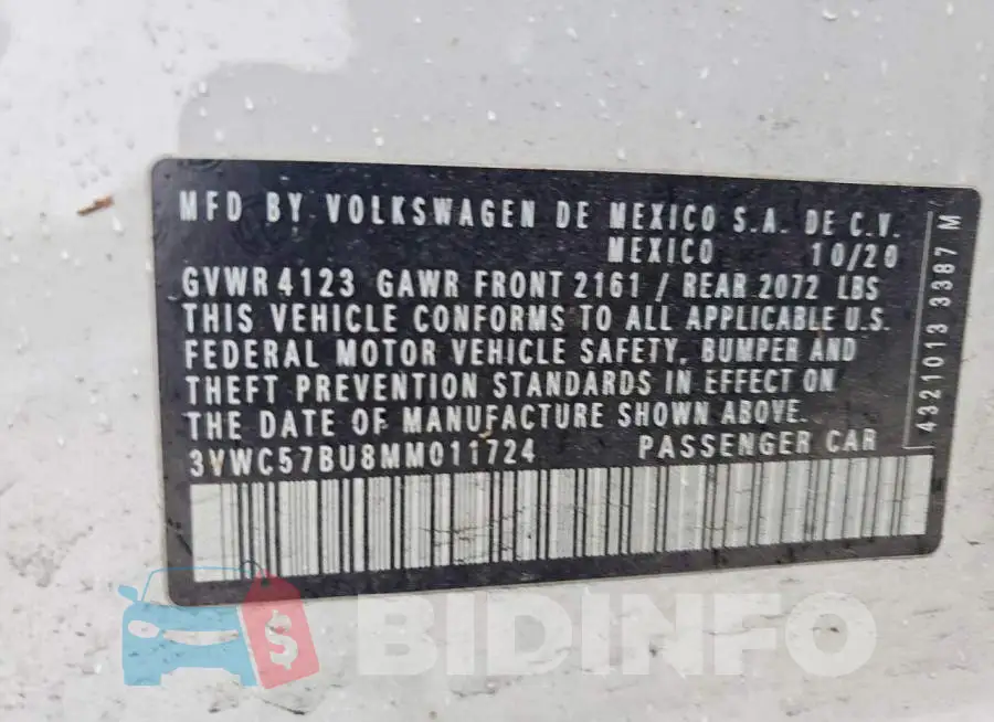 3VWC57BU8MM011724 Photo# 12