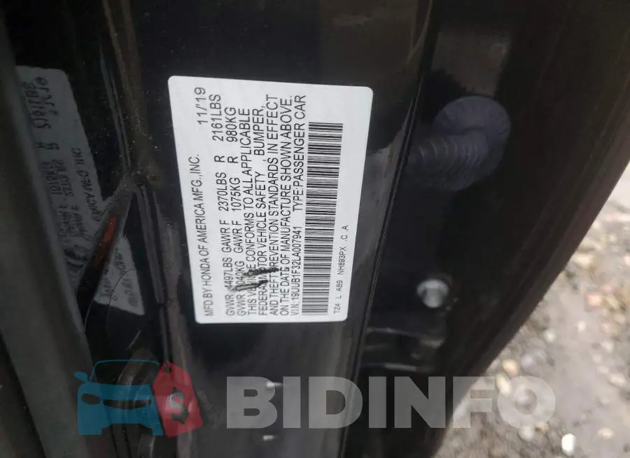 19UUB1F32LA007941 Photo# 12