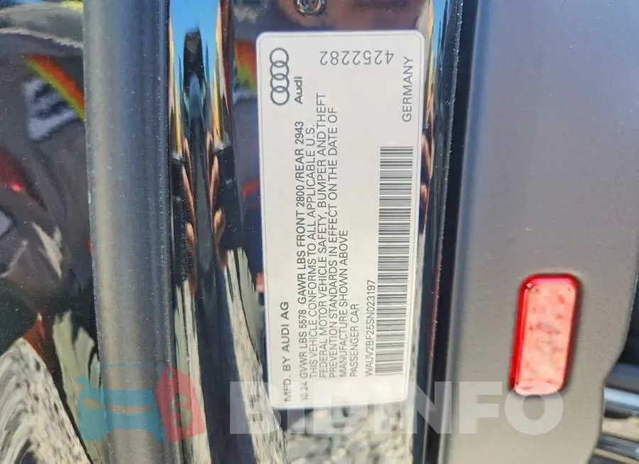 WAUV2BF25SN023197 Photo# 12