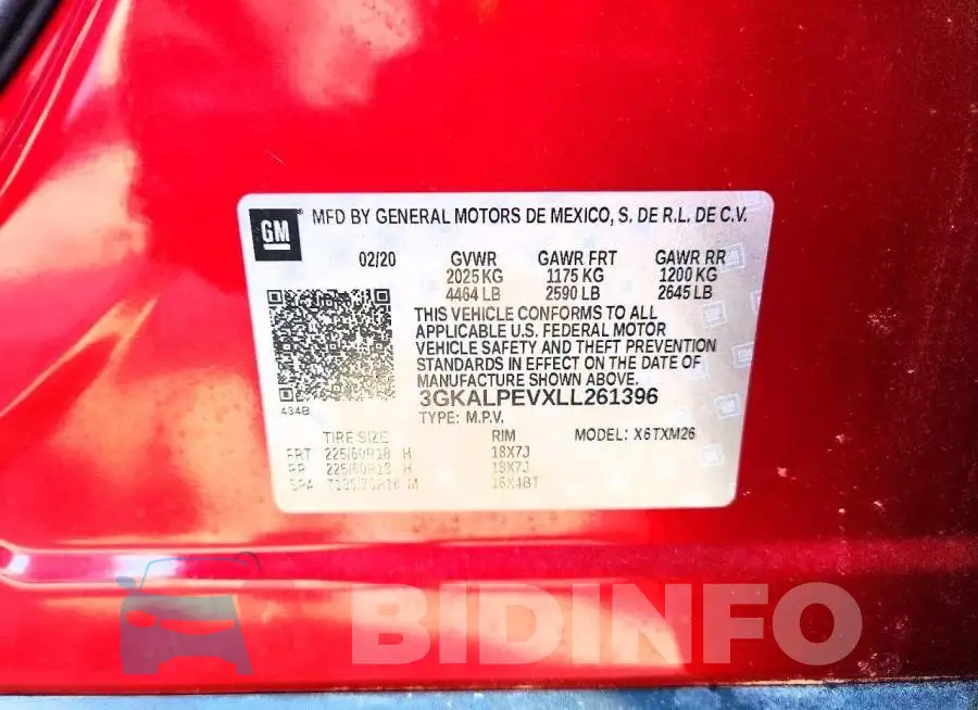 3GKALPEVXLL261396 Photo# 13