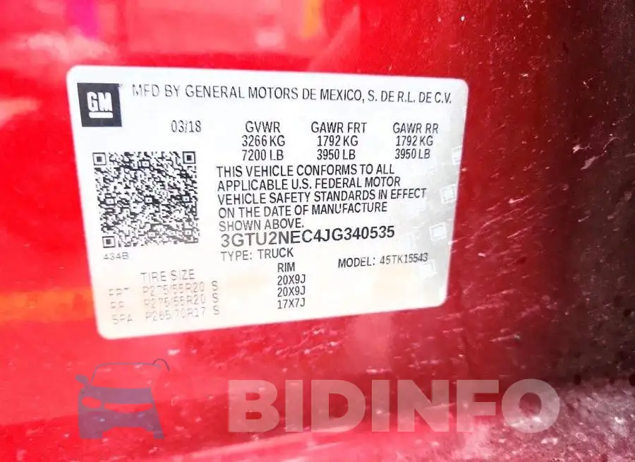3GTU2NEC4JG340535 Photo# 12