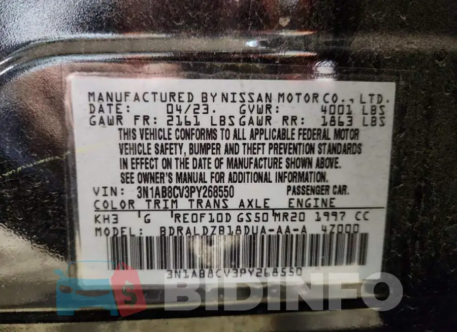 3N1AB8CV3PY268550 Photo# 12