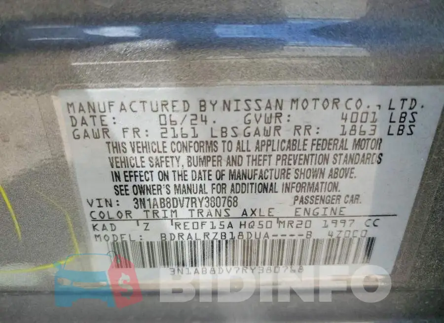 3N1AB8DV7RY380768 Photo# 13