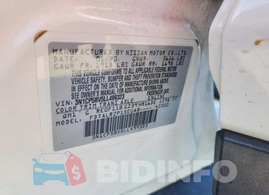 3N1CP5BV5LL499323 Photo# 13