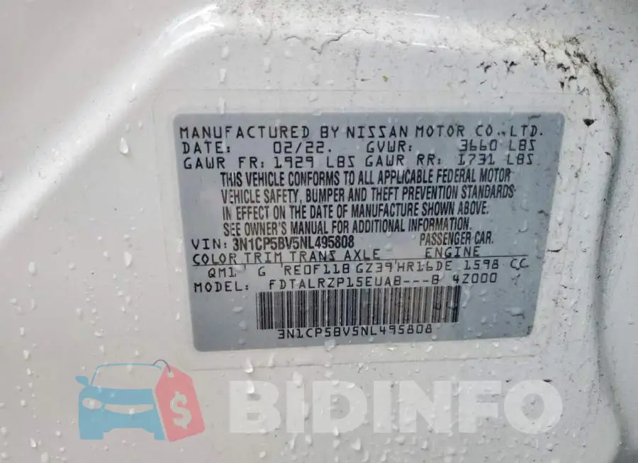 3N1CP5BV5NL495808 Photo# 12