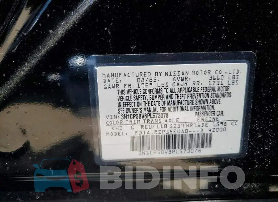 3N1CP5BV8PL573078 Photo# 12