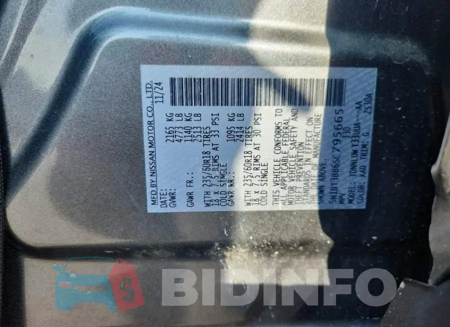 5N1BT3BB6SC795665 Photo# 13