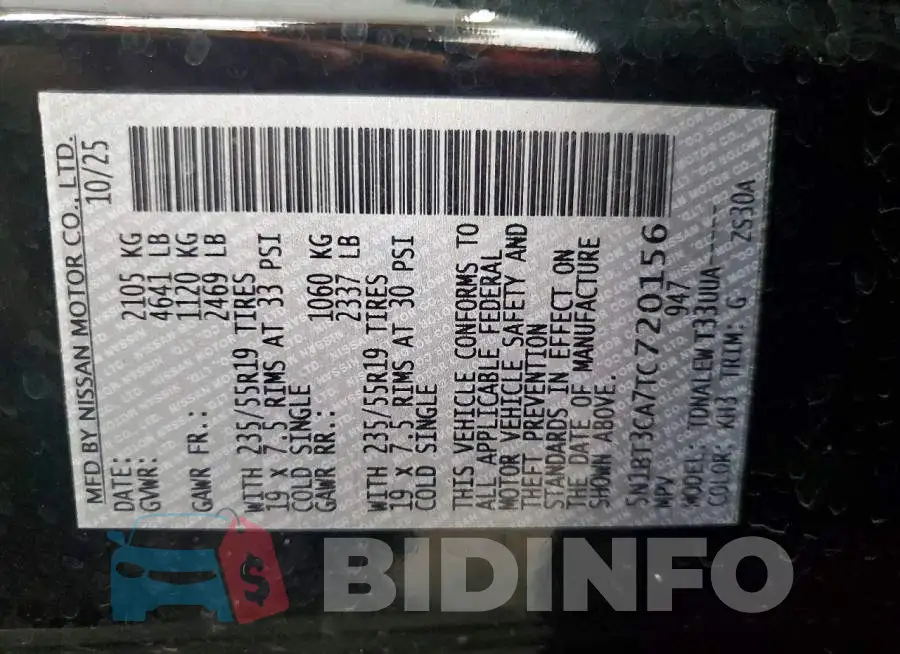 5N1BT3CA7TC720156 Photo# 13