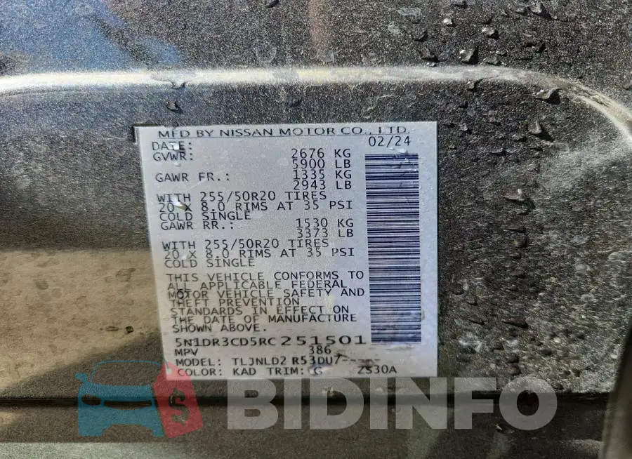 5N1DR3CD5RC251501 Photo# 13