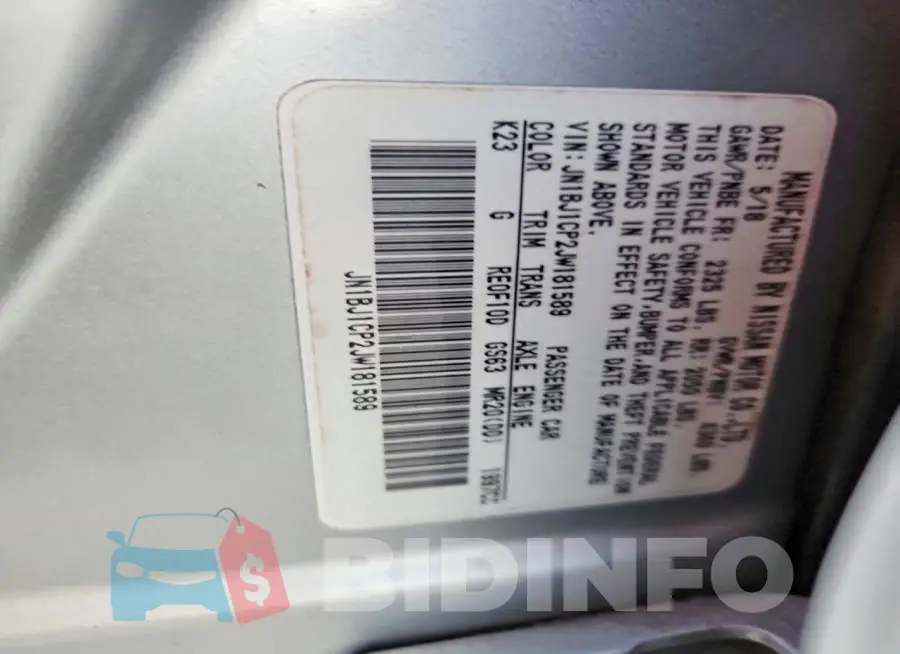 JN1BJ1CP2JW181589 Photo# 12