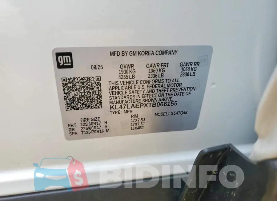 KL47LAEPXTB066155 Photo# 14