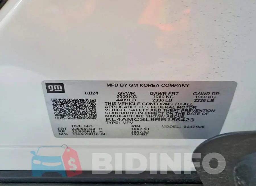 KL4AMCSL9RB156423 Photo# 13