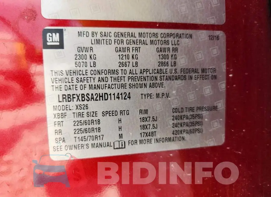 LRBFXBSA2HD114124 Photo# 12