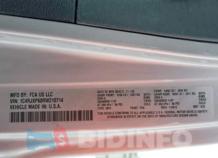 1C4RJXP60RW210714 Photo# 13
