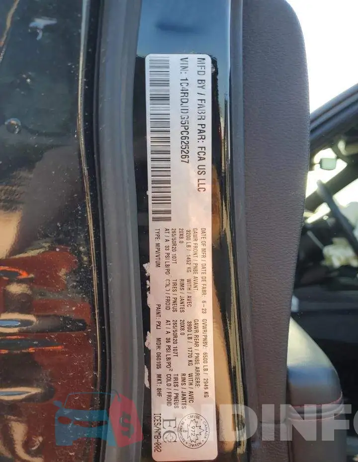 1C4RDJDG5PC625267 Photo# 14