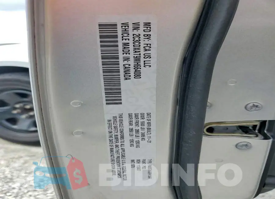 2C3CDXAT9MH664080 Photo# 12