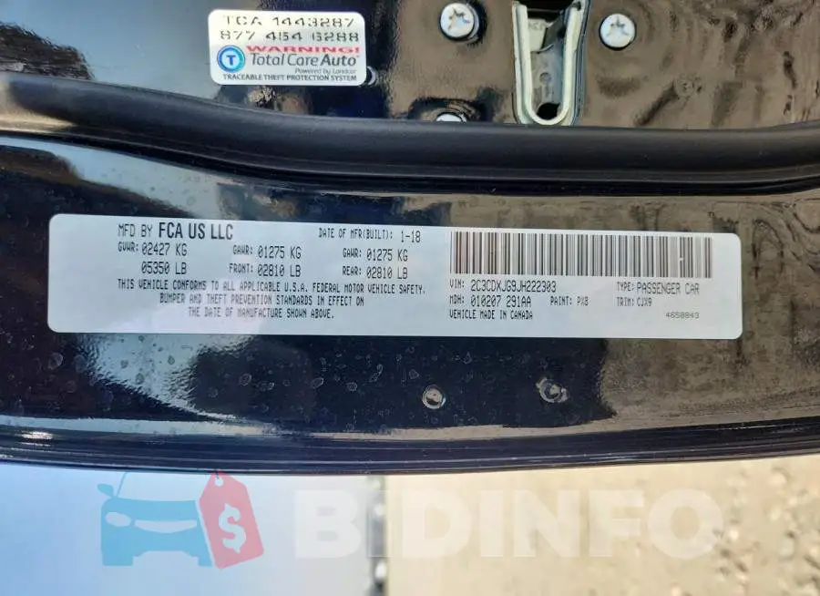2C3CDXJG9JH222303 Photo# 12