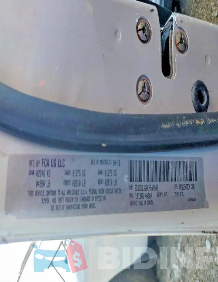 2C3CDZJG0KH540548 Photo# 12