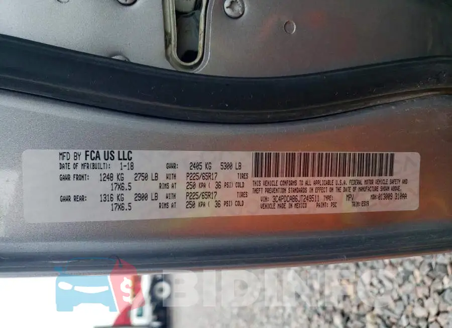 3C4PDCAB6JT249511 Photo# 13