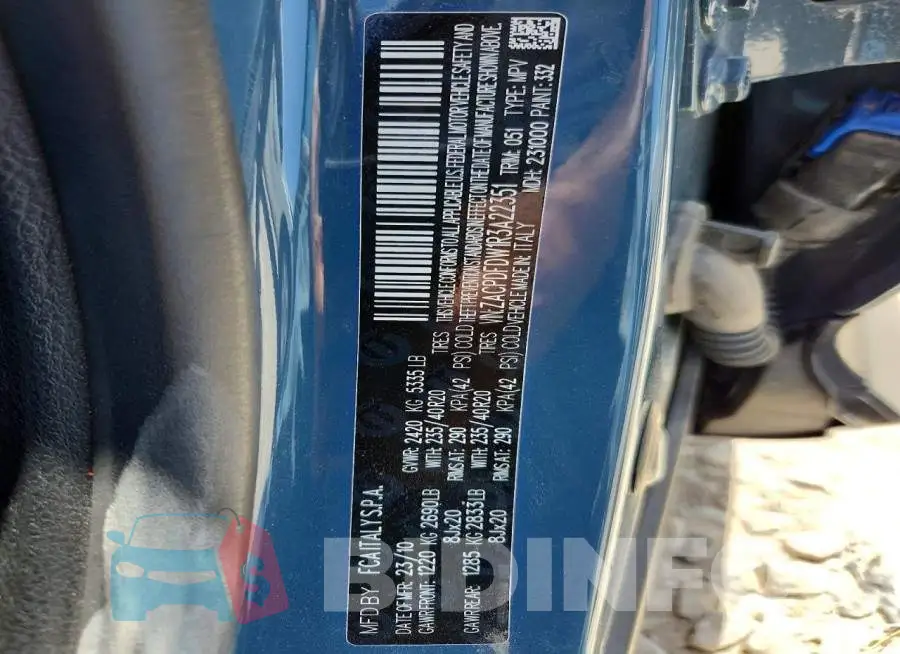 ZACPDFDW1R3A22351 Photo# 13
