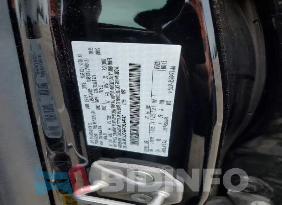 5LMCJ3D96KUL44747 Photo# 13