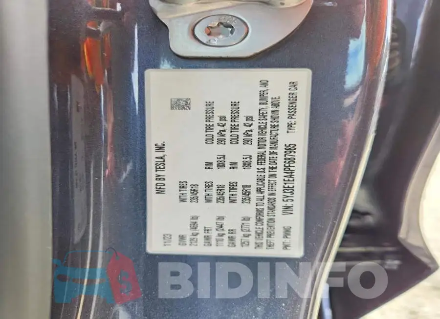 5YJ3E1EA4PF687985 Photo# 12