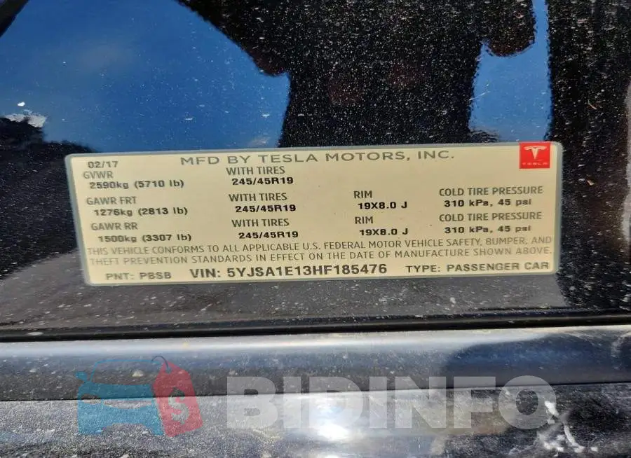 5YJSA1E13HF185476 Photo# 12