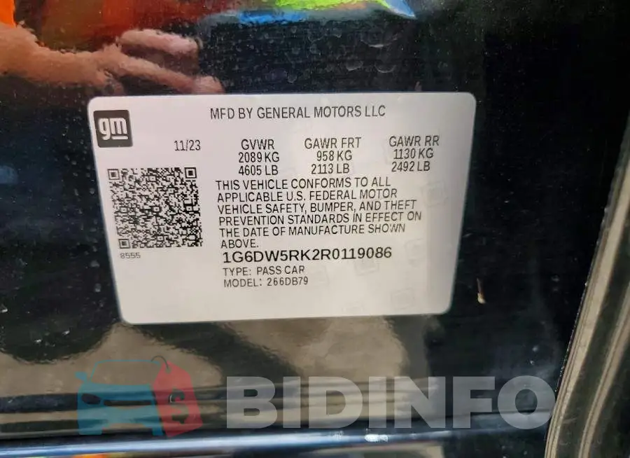 1G6DW5RK2R0119086 Photo# 12