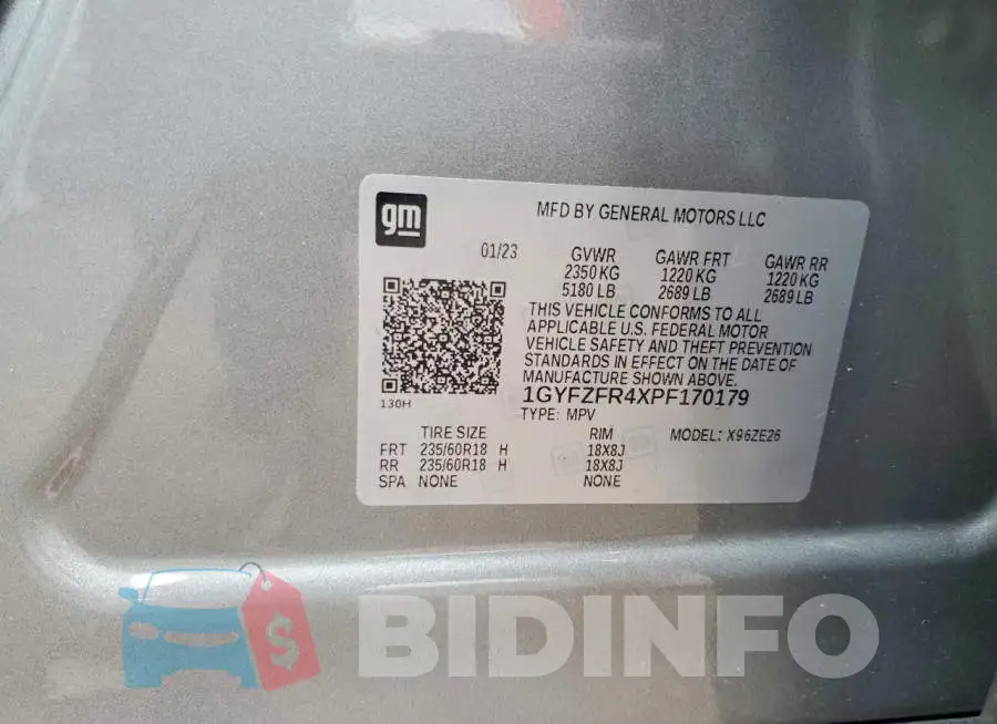 1GYFZFR4XPF170179 Photo# 13