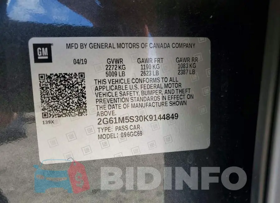 2G61M5S30K9144849 Photo# 12