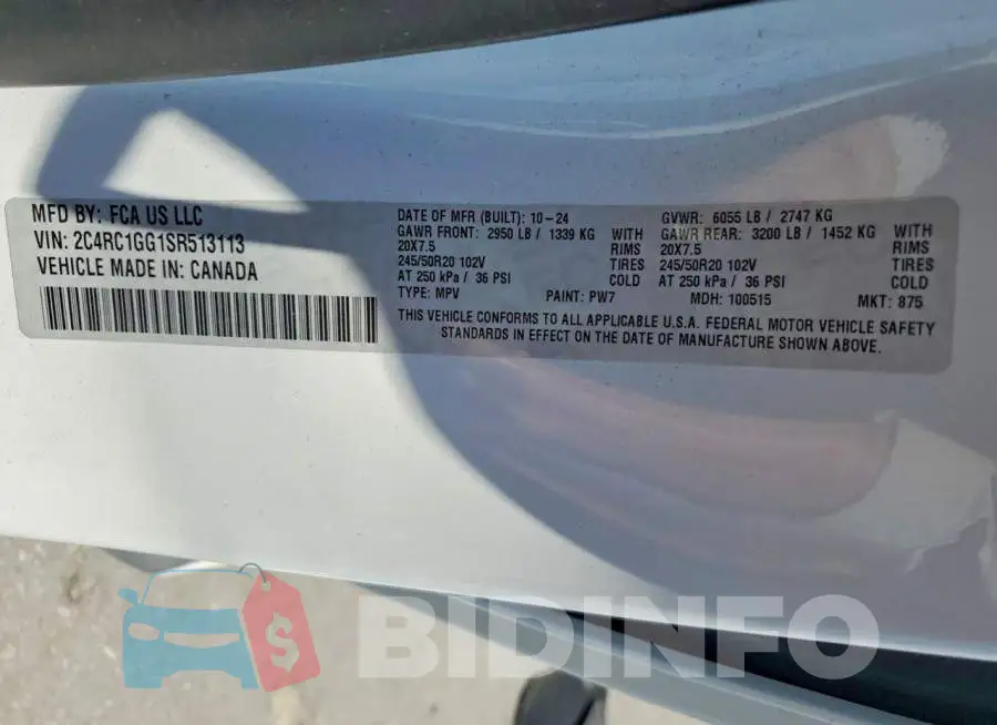 2C4RC1GG1SR513113 Photo# 14