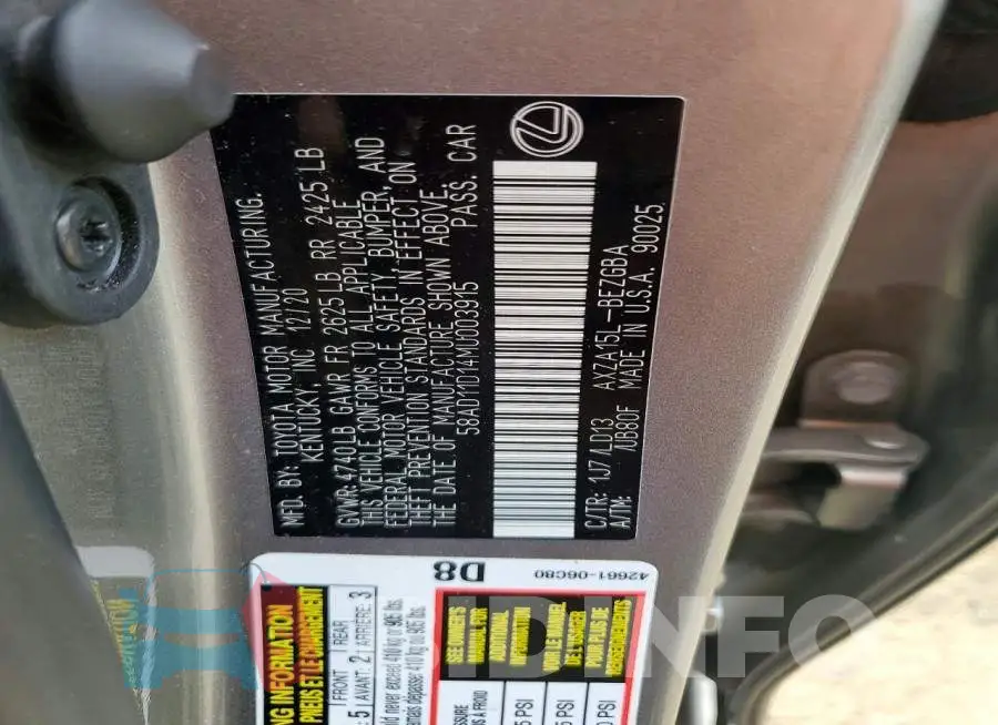 58AD11D14MU003915 Photo# 12