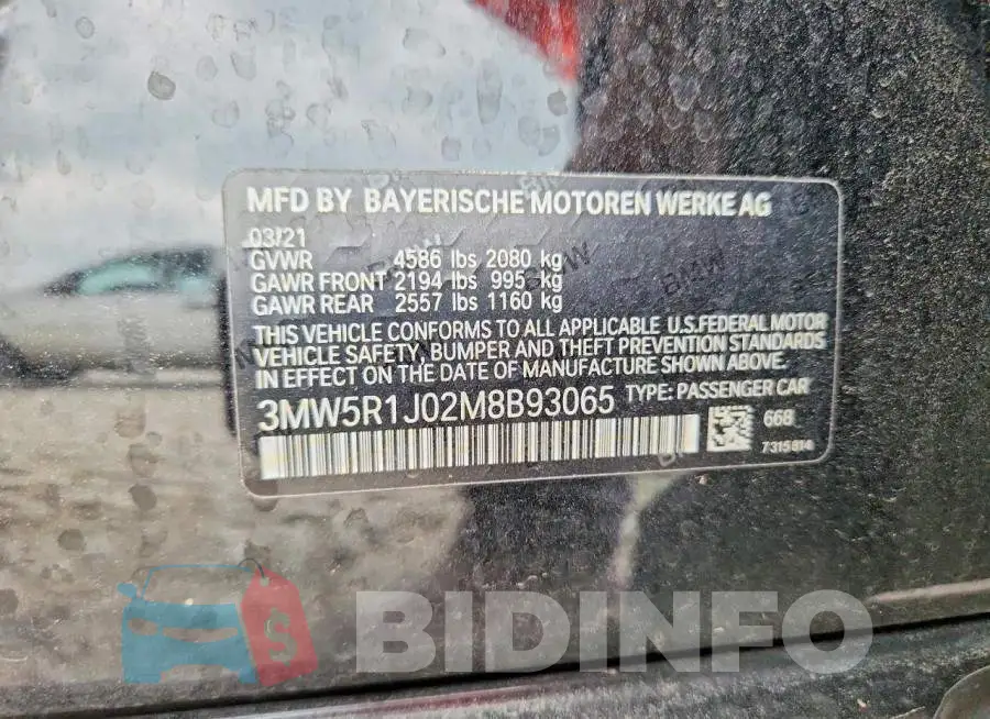 3MW5R1J02M8B93065 Photo# 12