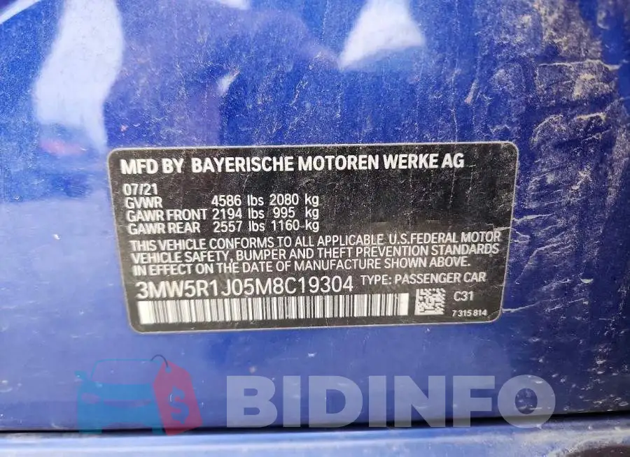 3MW5R1J05M8C19304 Photo# 12