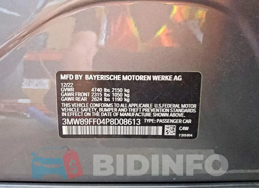 3MW89FF04P8D08613 Photo# 12
