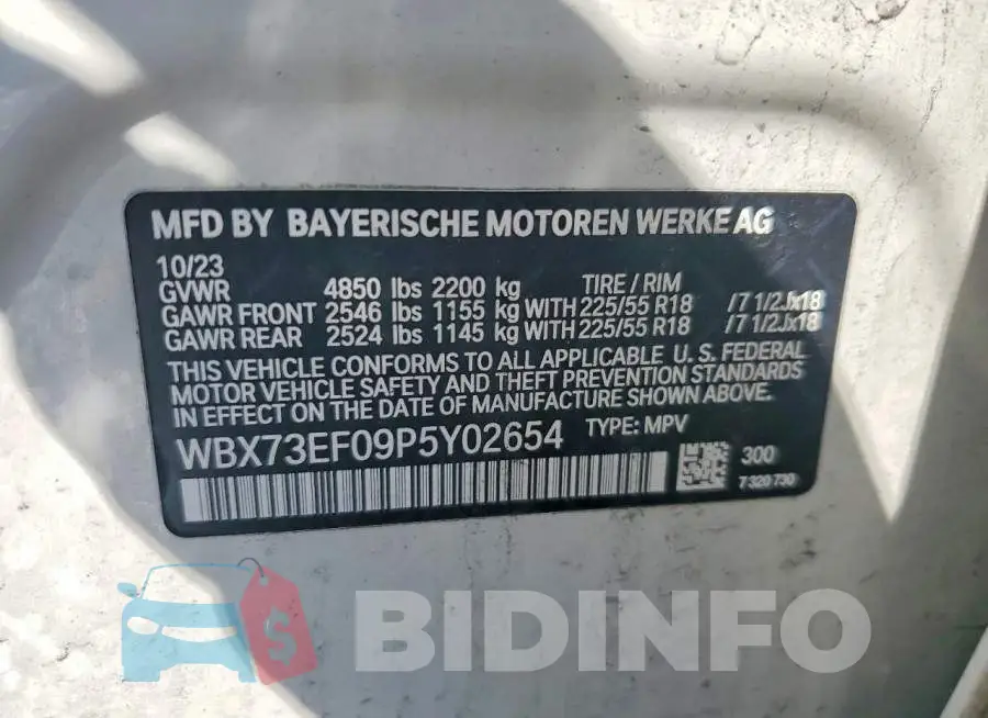 WBX73EF09P5Y02654 Photo# 12