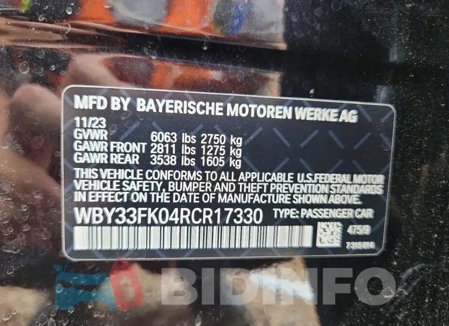 WBY33FK04RCR17330 Photo# 12